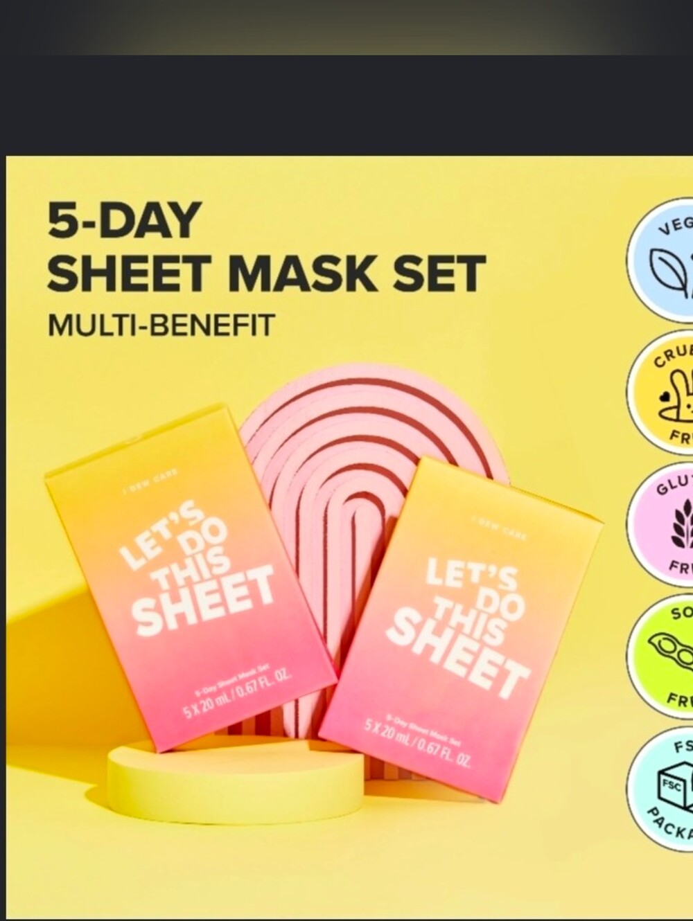 I DEW CARE Let's Do This Sheet 5-Day Sheet Mask Set